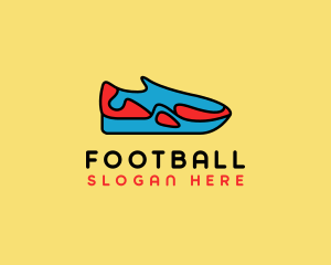 Sporty Sneaker Kicks Logo