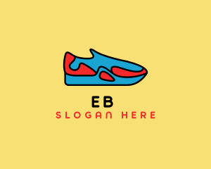 Basketball Shoe - Sporty Sneaker Kicks logo design