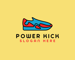 Sporty Sneaker Kicks logo design