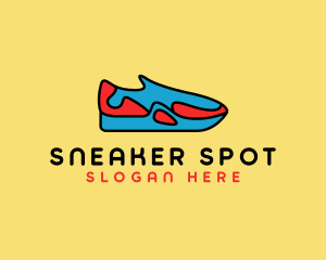 Kicks - Sporty Sneaker Kicks logo design