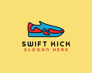 Sporty Sneaker Kicks logo design