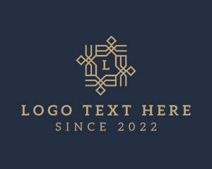 Luxurious - Fashion Textile Boutique logo design