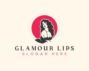 Glamour Woman Salon logo design