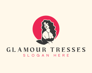 Glamour Woman Salon logo design