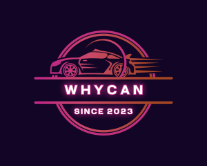 Neon Car Vehicle Logo