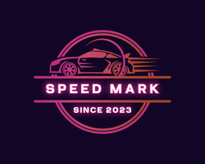 Neon Car Vehicle logo design