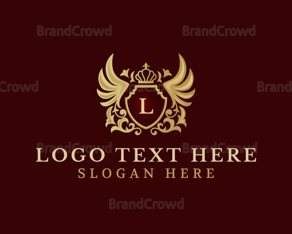 Wing Crown Luxury Logo