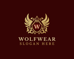 Wing Crown Luxury logo design