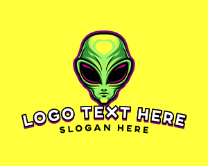 Extraterrestrial - Alien Martian Gaming logo design