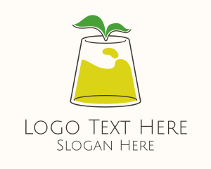 Plant - Lemonade Tea Glass logo design