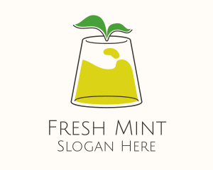 Mint - Lemonade Tea Glass logo design