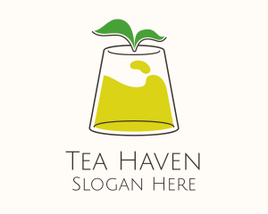 Lemonade Tea Glass logo design