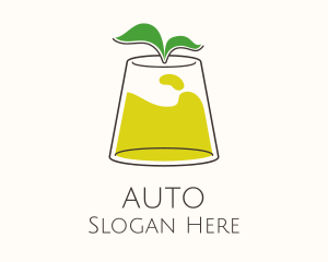 Mocktail - Lemonade Tea Glass logo design