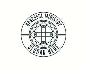 Church Ministry Cross logo design