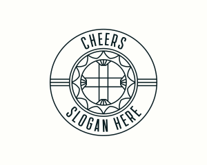 Preacher - Church Ministry Cross logo design