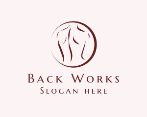 Back - Chiropractic Rehab Therapy logo design