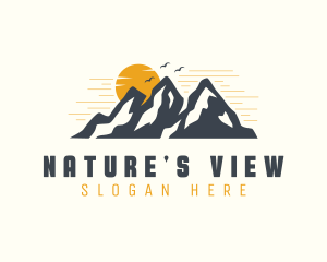 Scenery - Sunset Mountain Scenery logo design