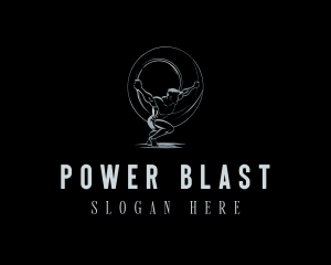 Strength Power Atlas logo design