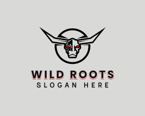 Wild Bull Horns logo design