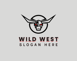 Wild Bull Horns logo design