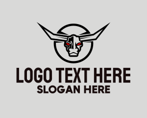 Matador - Bull Horns Mascot logo design
