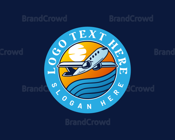 Airplane Travel Vacation Logo