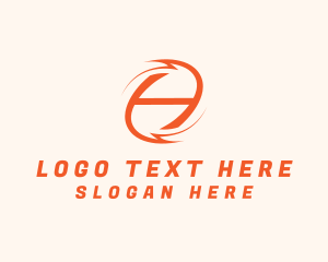 Utility Man - Electric Technician Letter A logo design