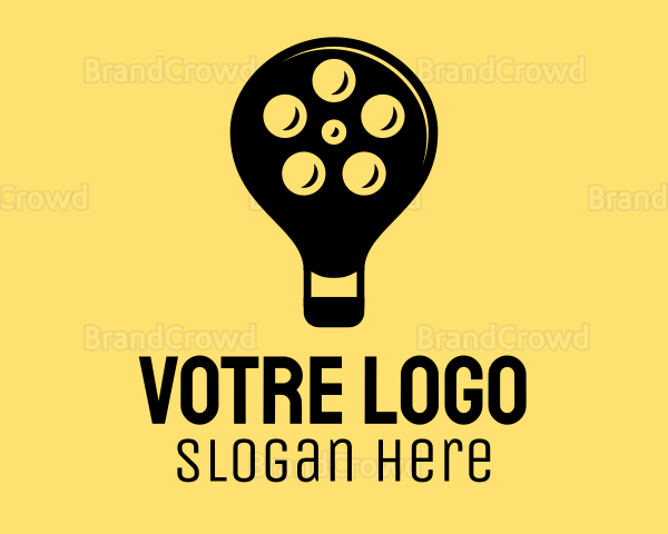 Film Idea Lightbulb Logo