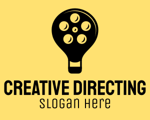 Directing - Film Idea Lightbulb logo design
