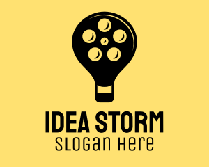 Film Idea Lightbulb logo design