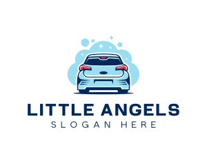 Auto Wash - Car Wash Bubbles logo design