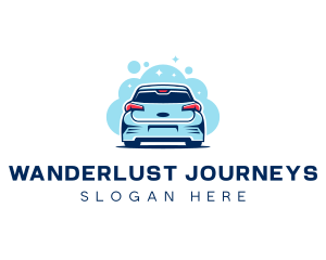 Auto Wash - Car Wash Bubbles logo design