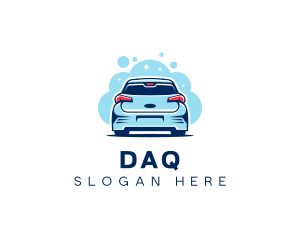 Clean - Car Wash Bubbles logo design