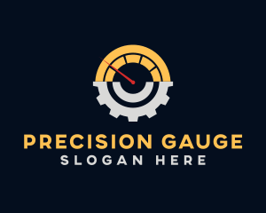 Gauge - Speed Meter Cog logo design
