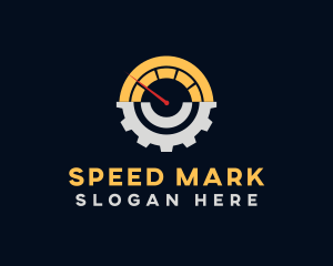 Speed Meter Cog logo design