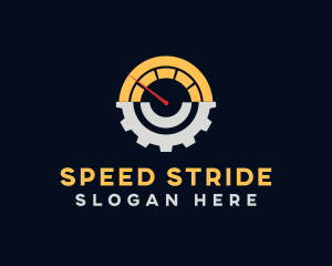 Speed Meter Cog logo design