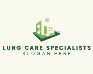 Gardening Grass House logo design