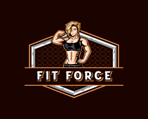 Crossfit - Strong Woman CrossFit logo design