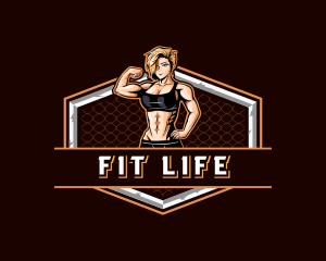 Strong Woman CrossFit logo design