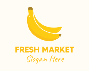 Market - Banana Fruit Market logo design