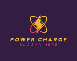 Power Lightning Energy logo design