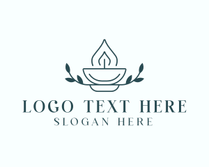 Leaf - Eco Candle Spa logo design
