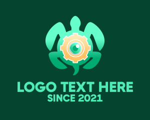 Cogwheel - Mechanical Turtle Camera logo design