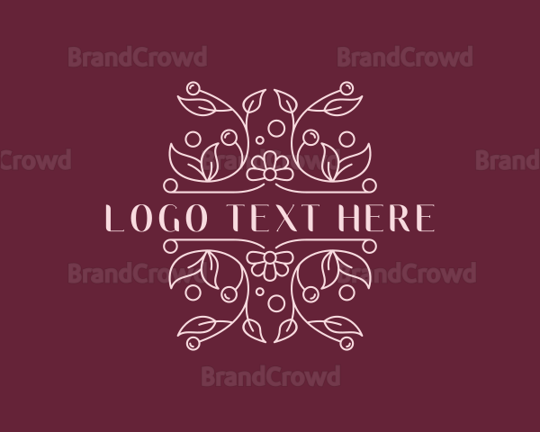 Stylish Floral Boutique Logo