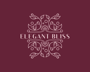 Stylish Floral Boutique Logo