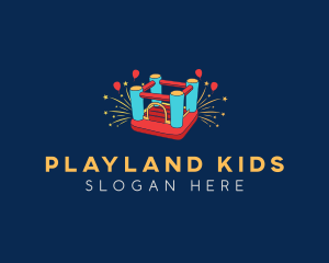 Bounce Castle Playground logo design