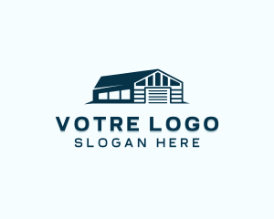 Logistics - Factory Storage Warehouse logo design