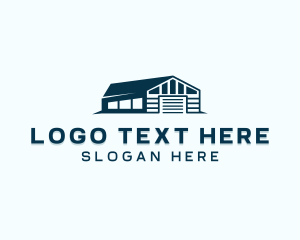 Delivery - Factory Storage Warehouse logo design