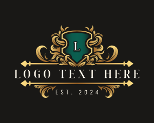 Expensive - Elegant Crest Ornament logo design