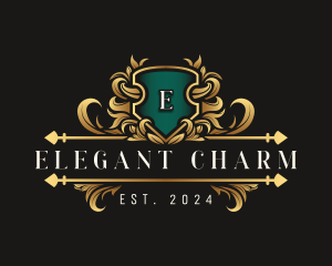 Elegant Crest Ornament logo design